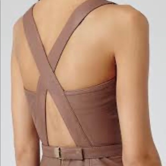 Reiss Hedra Cognac Leather Maxi Dress/A+ CONDITION - Picture 2 of 4